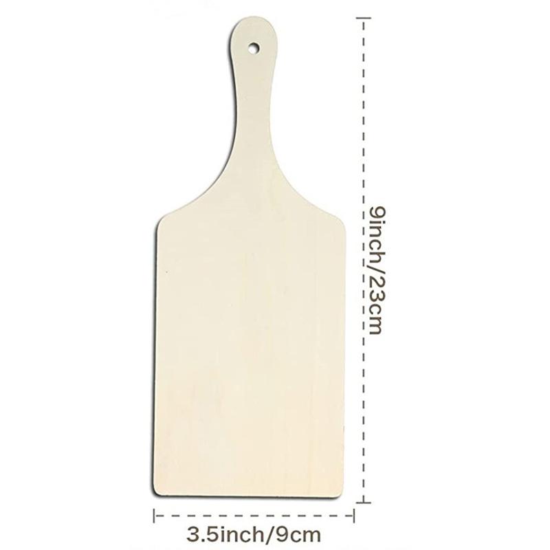 3/6/10Pcs Wooden Mini Cutting Board Unfinished Wood Craft Board Christmas Children DIY Graffiti Painting Blank Chopping Board