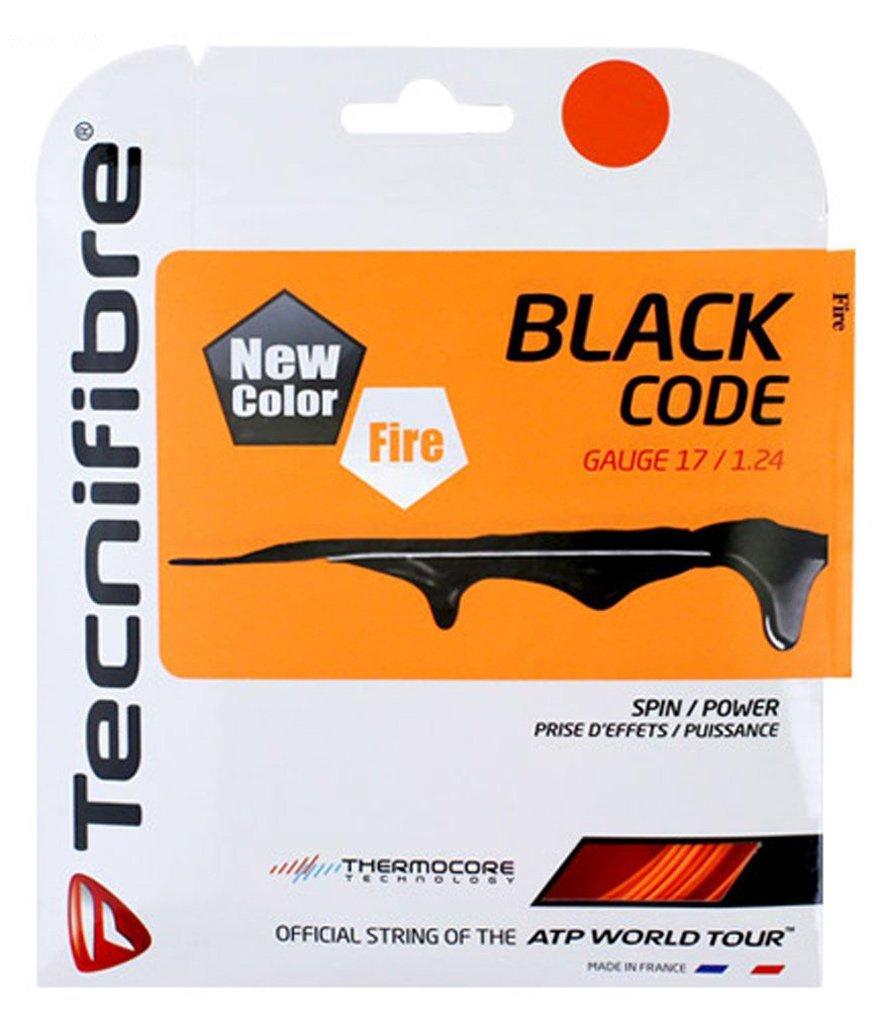 Теннисная струна Tecnifibre Black Fire, Код, 1,24 мм, TFG504, (EN)