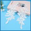 Car Bone Pair Flower Wedding Dress Evening Dress Children'S Princess Dress Patch Pair Flower Bridal Headdress Accessories Headband Material Lace