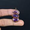 Amethyst Pendant Gemstone Jewelry, Copper Electroformed Pendant, Gift For Women Handmade Pendant