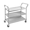 Stainless Steel Mobile Serving Cart
