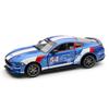1/34 Scale Ford Mustang GT 2018 Diecast Car Model Toy, Pull Back Toy Vehicle with Sound and Light for Kids Toddler Boys Girls Gift Collection