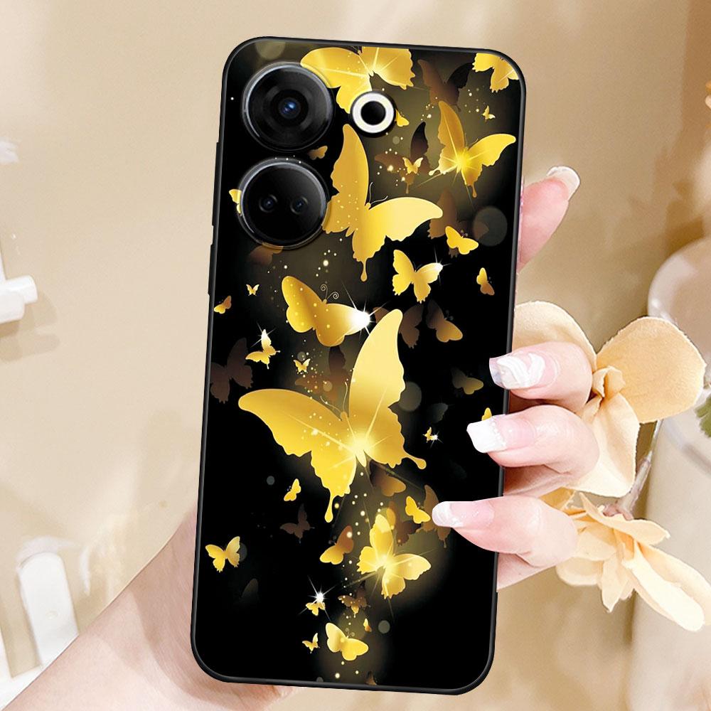Чехол для Tecno Camon 20 Pro 4G Coque ТПУ Мягкий Силикон Модный Телефон Funda для Tecno Camon 20 Pro 5G Милый Бампер Задняя Крышка