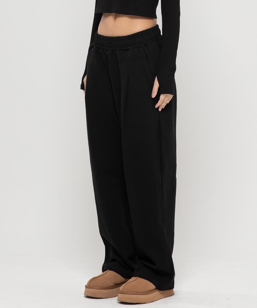CHAMBROS [2Pack] Point Logo Pintuck Wide Sweatpants (Type B)