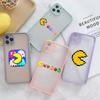 Милый чехол для телефона с изображением игры Pac-Man для IPhone 13 12 11 Mini Pro Max XS X Max XR 8 7 Plus SE 2022, цвет кожи, чехол для телефона