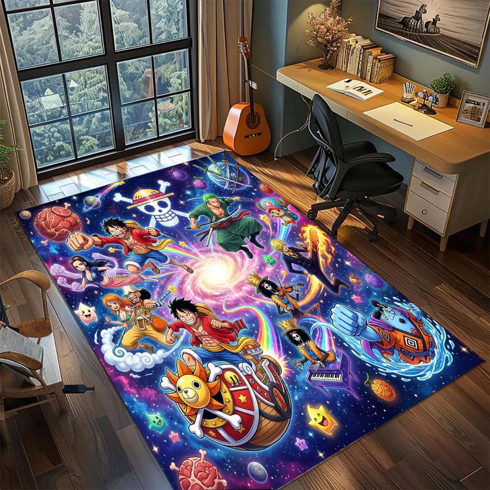 One Piece Luffy Large Area Floor Mat Washable Non Slip Rug Carpet Gamer Bedroom Home Room Decor.-TING