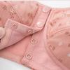 Cotton Bra Mom's Large Sports Underwear Women's Underwire Vest Style Bra Thin Soft and Comfortable Front Opening Buckle