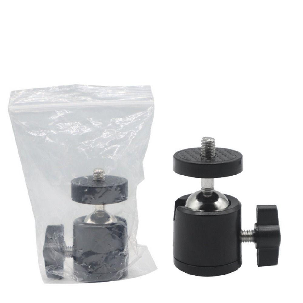 1/4" Screw Hot Shoe Ball Head Metal Rotating Mount Base Adapter for DSLR/DV