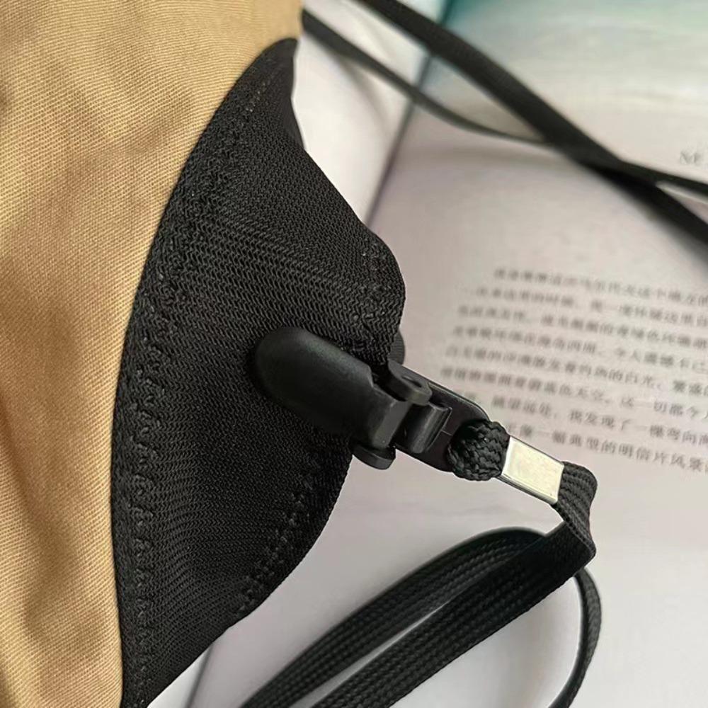 Solid Color Windproof Hat Anti-lost Hat Windproof Rope New Hat Retainer  Hat