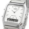 CASIO Металлический ремень Серебряный циферблат Унисекс Часы наручные AQ-230A-7D/AQ230A-7D Ana-Digi [Товар]