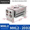 Aokewen MHL2-20D2 Пальцевой пневматический цилиндр Параллельный захват