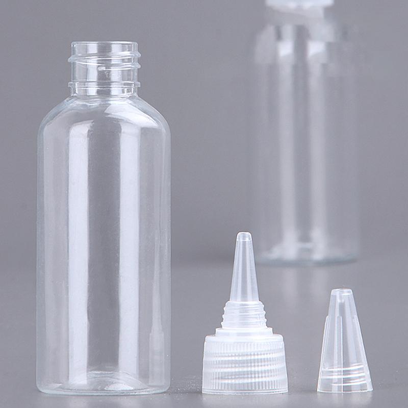 10-200Ml Plastic Squeeze Dropper Bottle With Screw Cap Transparent Eyes Liquid Ink Oil Dropper Bottles Paint Pigment Container