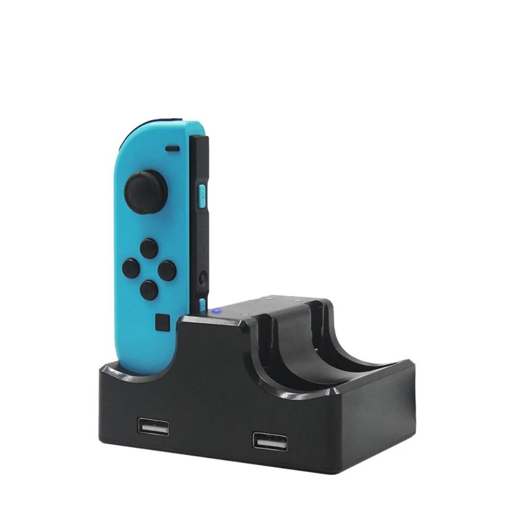 Joy-Con Charger Dock Station LED Charge Stand Holder With Micro USB Cable for Nintendo Switch Console