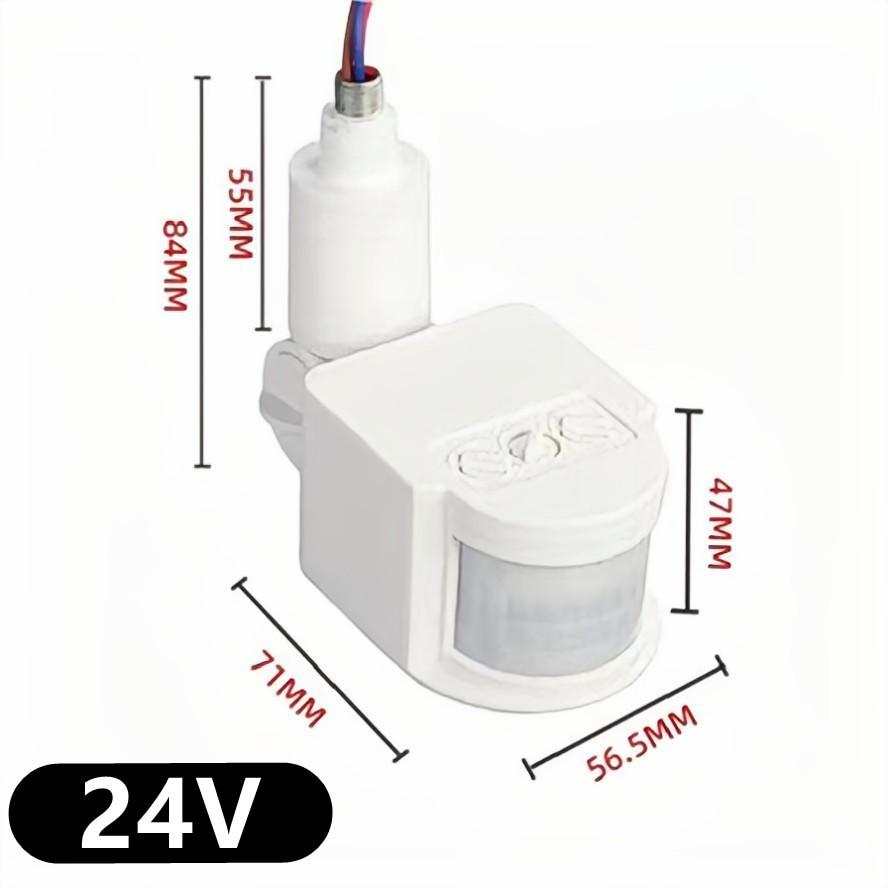 12 В датчик движения 220 В/110 В PIR детектор движения автоматический инфракрасный настенный таймер уличный 24 В светодиодный датчик движения выключатель света