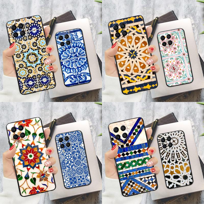 Марокканский чехол-плитка для Samsung Galaxy M20 M15 M55 M31s M51 M21 M11 M13 M33 M53 M52 M32 M12 M14 M34 M54