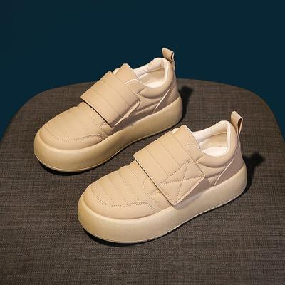 Летние туфли на платформе с круглым носком, повседневные, одинарные, женские, осенние, новые, тренд для учениц средней школы