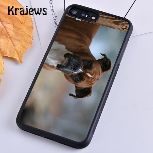 Krajews Cute Boxer Dog Puppy TPU For iPhone 17 Air 16 Phone Case Cover 15 14 plus 12 pro max coque Shell Fundas