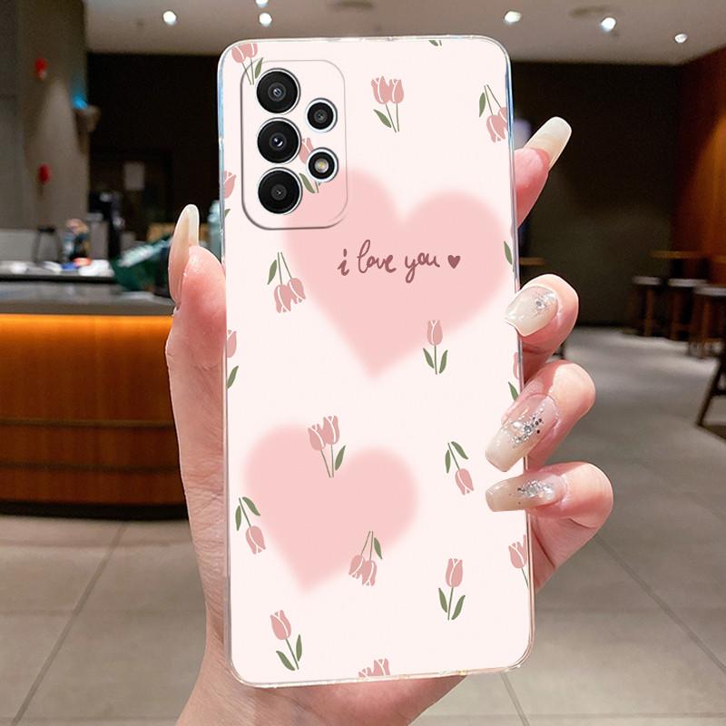 Case For Samsung A23/A33 5G Clear Silicone Fashion Butterfly Flowers Soft Back Cover For Samsung Galaxy A33/A23 Protective Case
