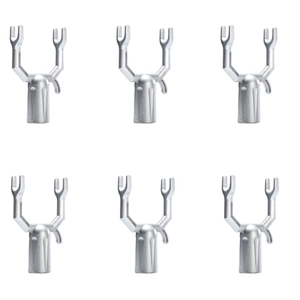 Набор из 6 алюминиевых колышков для деревьев, держатель для растений, подходит для поддержки растений и стабилизации ветвей в садах и фруктовых садах