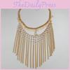 Head Ethnic Jewelry With Gold Water Drill Chain Tassel For Festival Wear Party