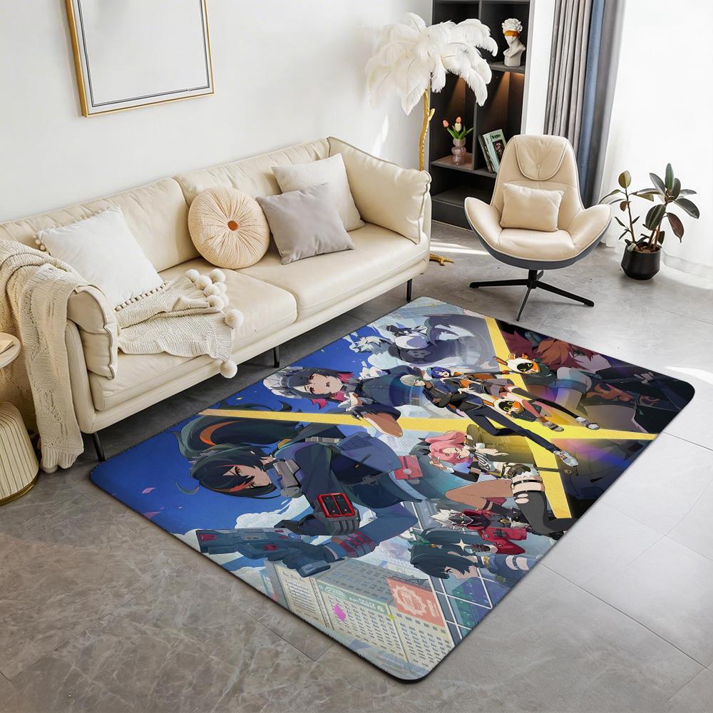 Game Zenless Zone Zero ZZZ Floor Mat Eco Flannel Doormat Non Slip Odorless Indoor Floor Rug Soft Short Plush Home Mat
