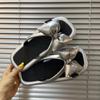 New Flat-bottomed Silver Bow Flip-flops Women's Summer Out Comfortable Sandals Seaside Fashion