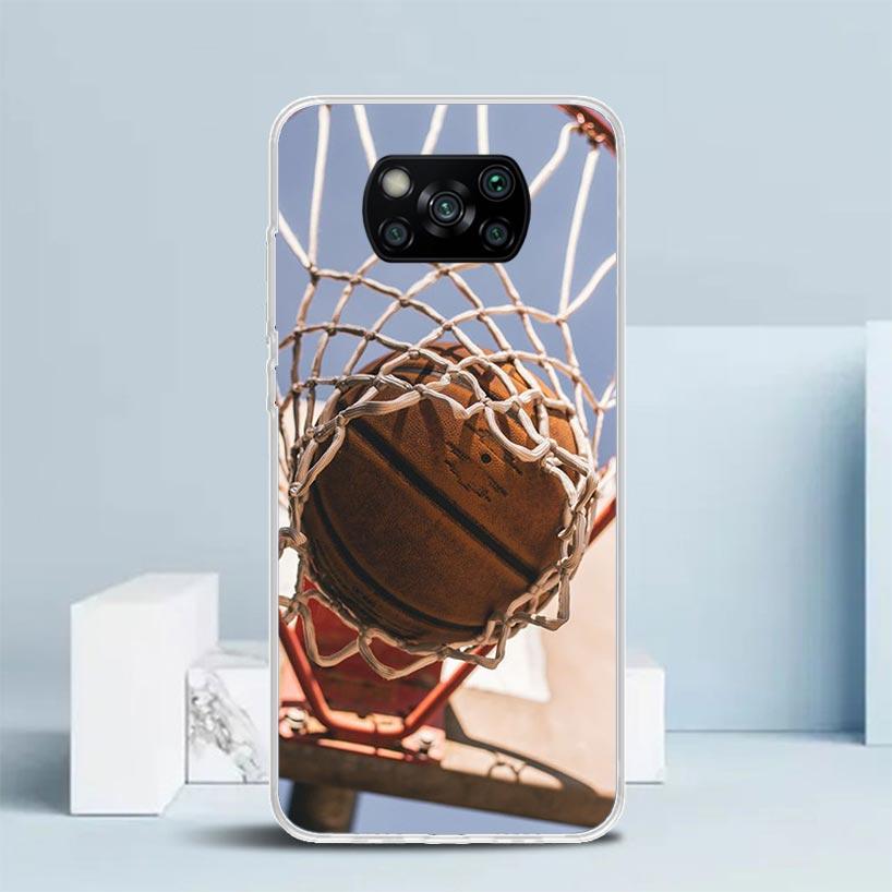 Basketball Basket Sports Phone Case For Xiaomi Poco F7 Ultra X5 X6 X7 Pro M7 Redmi 15C 15 13C 13 12C 12 10C 10 10A 9 9C 9A 9T Co