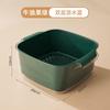Double-layer vegetable basin drain basket kitchen household plastic fruit plate living room sink filter vegetable basket washing vegetable basket