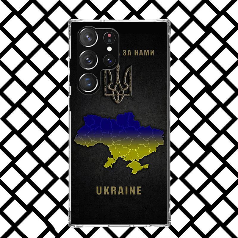 Чехол для телефона с флагом Украины для Samsung Galaxy S26 S25 Edge S24 S23 Ultra S22 Plus S21 FE S20 + Мягкий чехол Печать Fundas Galaxy S25 S