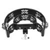 Hi Hat Tambourine Drum Set Multifunctional Hand Bell Rattle Loose Double Row Bells KTV