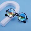 Kaleidoscope Prism Sunglasses: Colorful Mosaic Glasses for Concerts and Costume Fun.