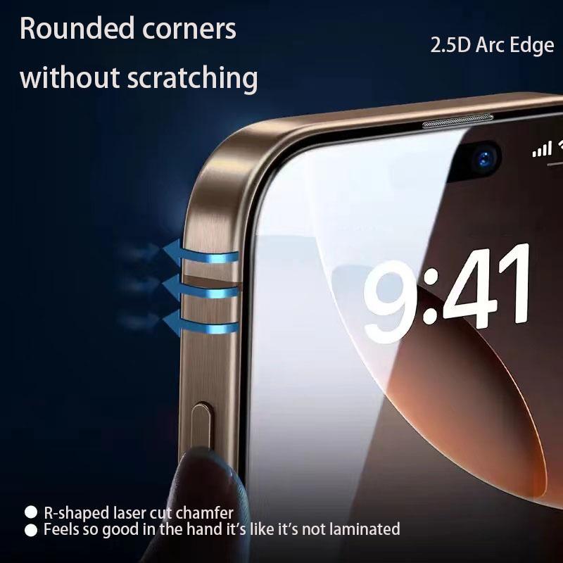 iPhone 16 Pro Privacy Screen Protector - Spyproof 3D Fully Covered Shatter-proof Tempered Glass, Bubble-free,easy To Install and Durable Against Drops