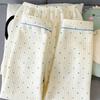 Colourful Sweet Cute Dot Print Women's Sleepwear & Loungewear Lapel Neck Autumn Winter 2 Piece Set Pajamas Casual Home Wear