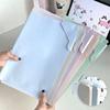 5pcs/set A4 Stopper Folder Morandi Color L-shaped Student Paper Data Storage Folder Large Capacity File Organizing Folder
