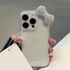 Роскошный блестящий 3D чехол для телефона с бриллиантовым бантом для iPhone 17 16 15 14 13 12 11 Pro Max XR XS 7 8 Plus Прозрачный акриловый противоударный чехол