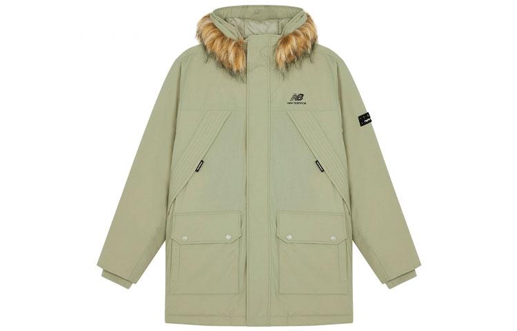New Balance Мужская пуховая куртка шалфейно-зеленая AMJ14304-SP4