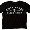 [Качественная футболка] Мужская качественная футболка Dirty Hands Clean Money - удобная, с короткими рукавами и круглым вырезом