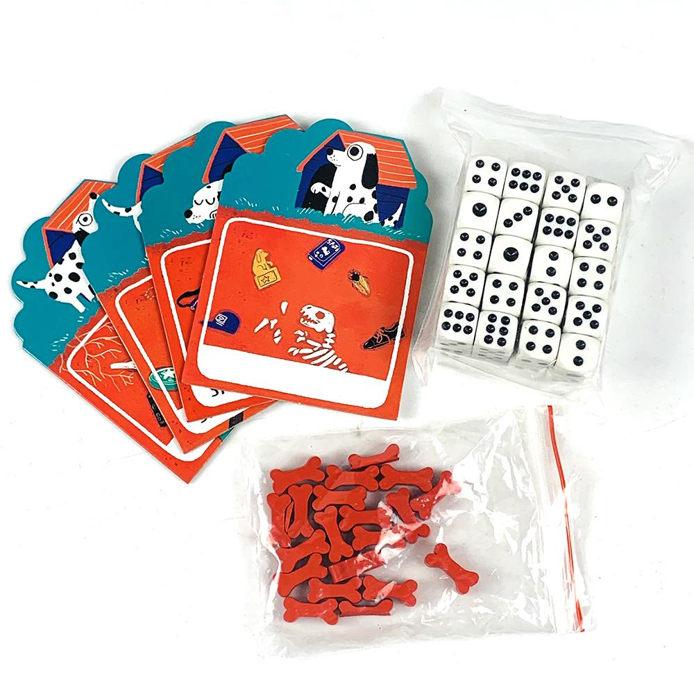 Карточная игра - Игра о бросании кубиков для повышения удачи и настольная игра про собак, семейные интерактивные игры, игры для праздников