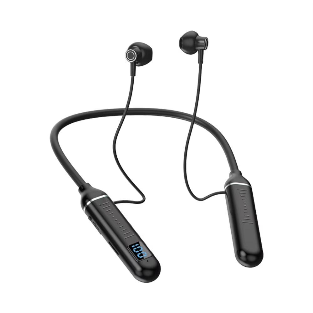 Half In-Ear Neckband Earphones Large Capacity Sports Bluetooth Earphones Wireless Headset Running
