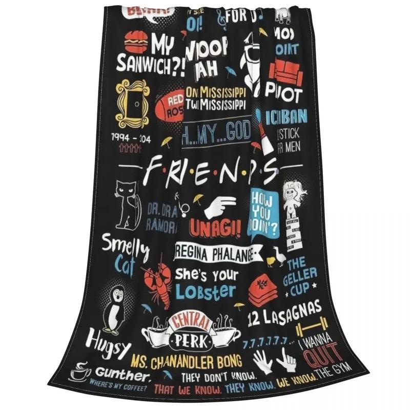 Friends Flannel Blanket Tv Blanket Digital Printing Sofa Home Bedroom Direct Supply
