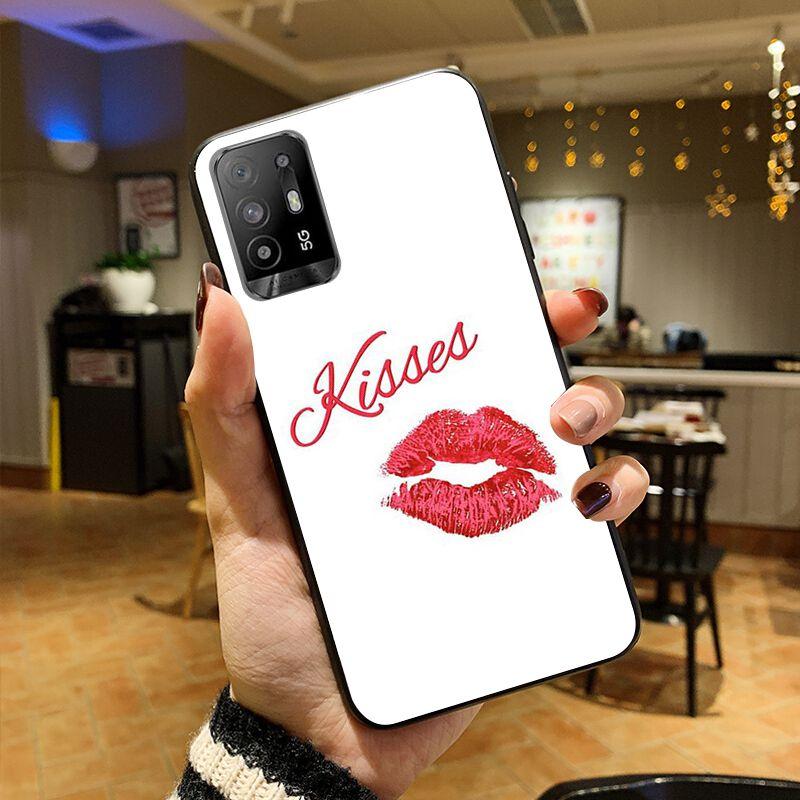 Сексуальный женский чехол для телефона с губами и губами для OPPO A74 A94 A3S A5 A5S A9 A12 A15 A15S A52 A53 A53S A72 A73 2020 A91 5G, чехлы