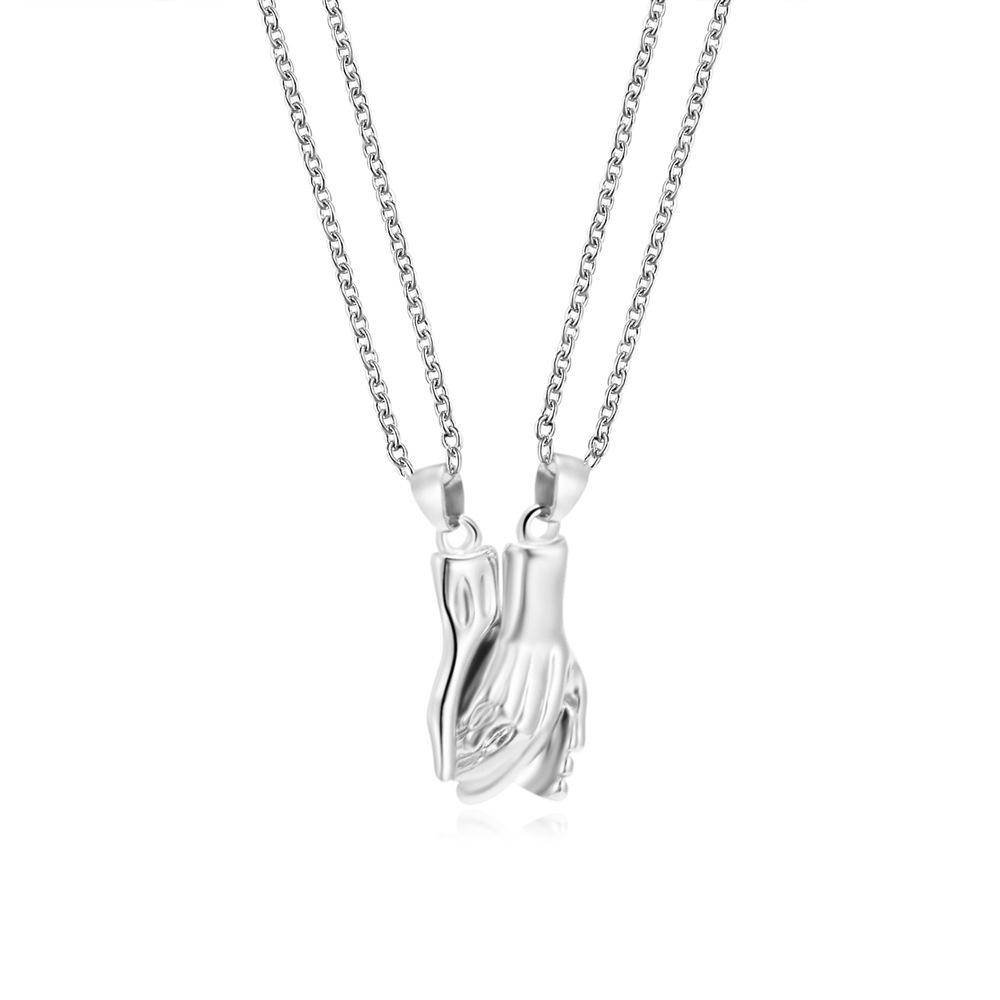 Я люблю тебя, лучшие друзья, парное ожерелье, ювелирные изделия, головоломка, BFF, ключ, замок, тайцзи, сердечки, подвески, ожерелья для женщин и мужчин, подарок, колье