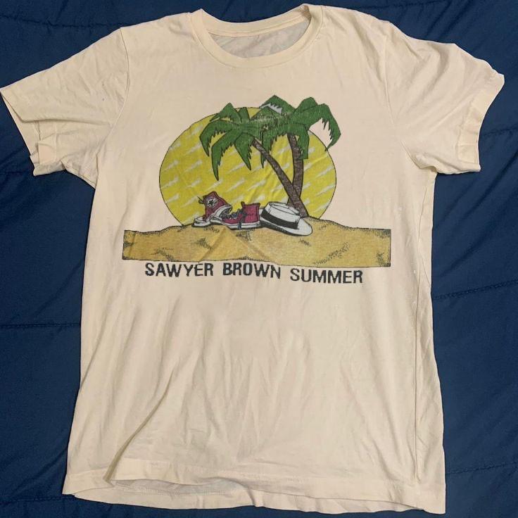 Винтажная летняя рубашка Sawyer Brown Унисекс Концертная S до 5XL DO401 Унисекс Футболка