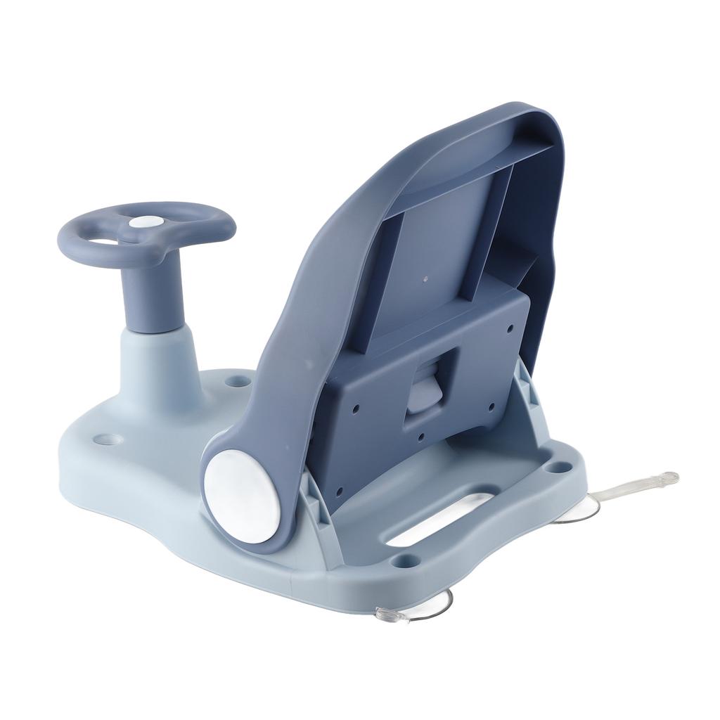 Детское кресло для душа с противоскользящим покрытием, регулируемое положение сидя, лежа, складное, устойчивое, с присоской, для детской ванны