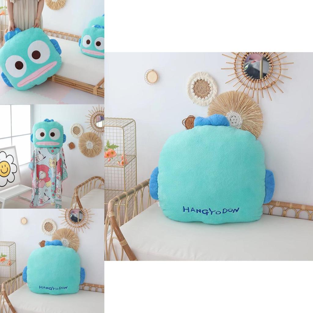 Плюшевая подушка Sanrio Hangyodon с вышивкой для гостиной и спальни