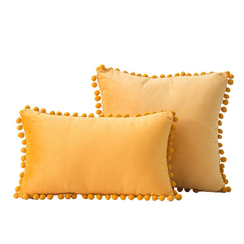 Наволочки для подушек 18x18 бирюзового цвета: 2 упаковки удобных мягких помпонов бархатных квадратных декоративных наволочек для декора дома в фермерском стиле