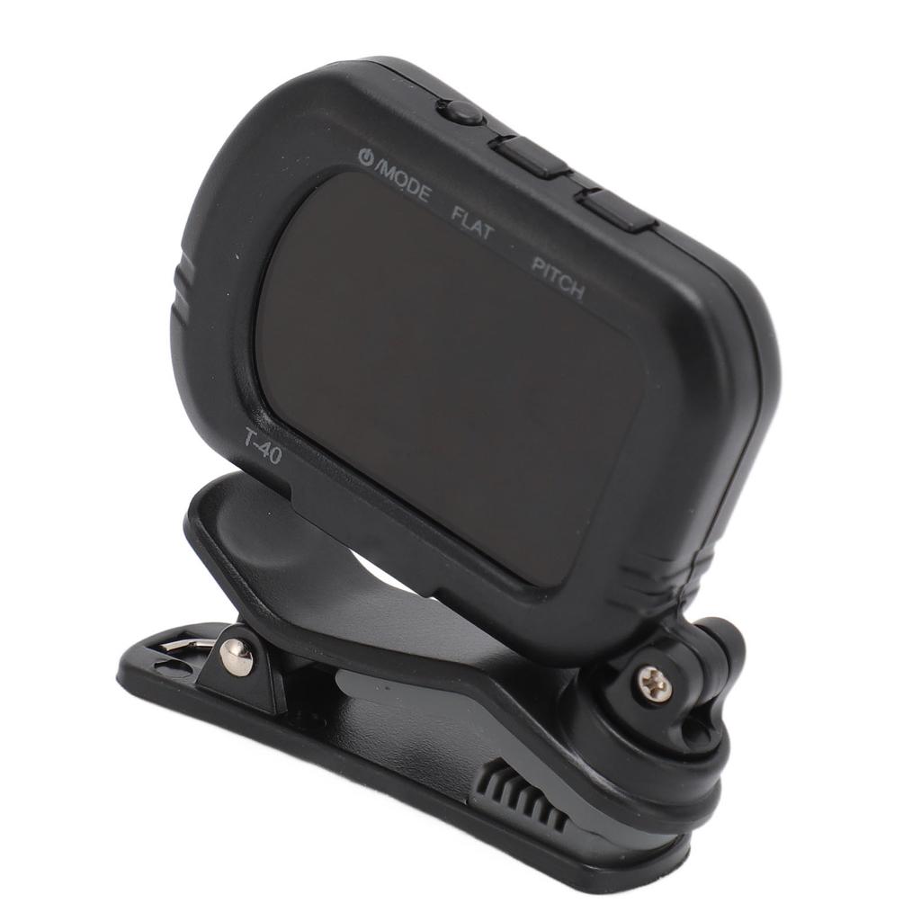 Тюнер для гитары с зажимом, черный ЖК-дисплей, A0 27,5 Гц - C8 4186 Гц, быстрый отклик, скрипичный тюнер для бас-гитары U