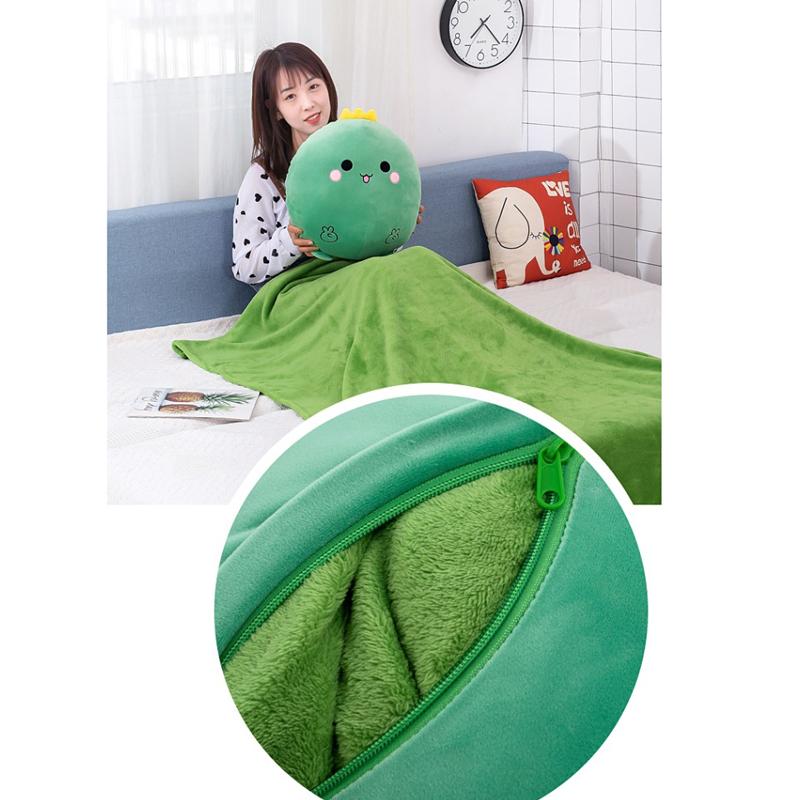 Плюшевая игрушка-подушка-одеяло «два в одном»