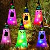 Halloween Decoration Luminous Hat Ghost LED Hat Garden Party Decoration Props Glowing Cute Witch Hat Halloween Pendant