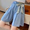 Настоящие карманные брюки Летние шорты из тенселя для девочек Шорты Джинсовые шорты для девочек Юбка